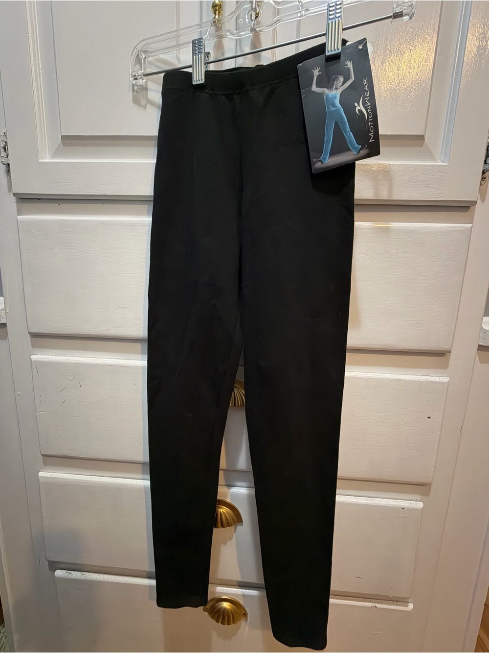 Motionwear Girls Black Cotton Dance Leggings Size AS MPN 555-7730